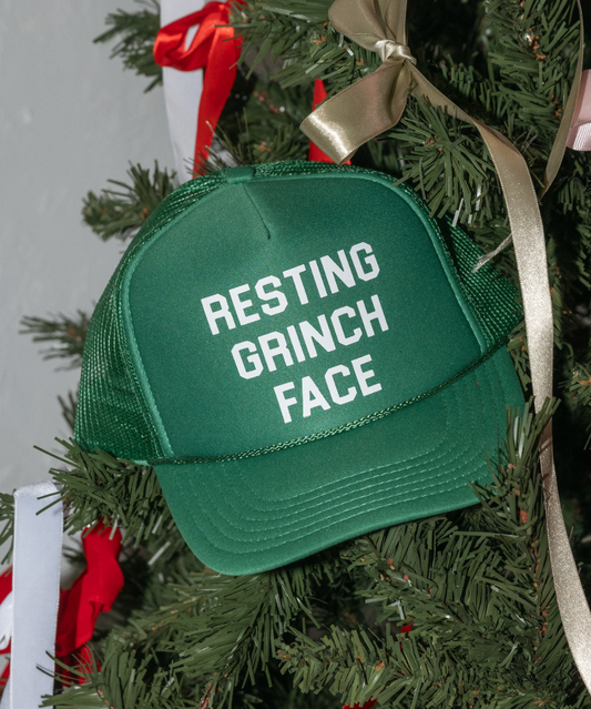 Resting Grinch Face Hat