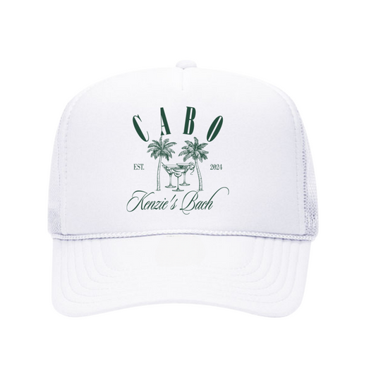 Palm Trees & Martinis Hat (CUSTOMIZABLE)