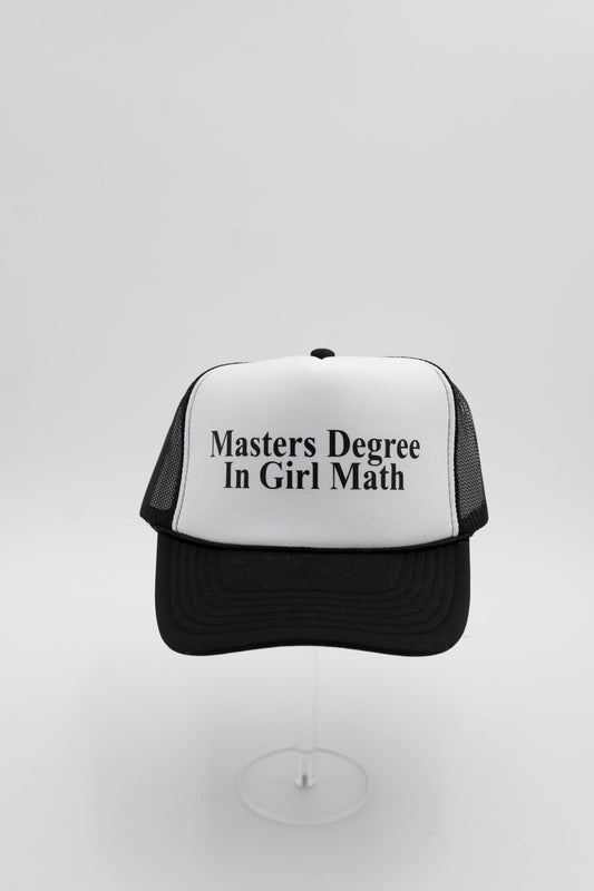 Masters Degree in Girl Math Hat
