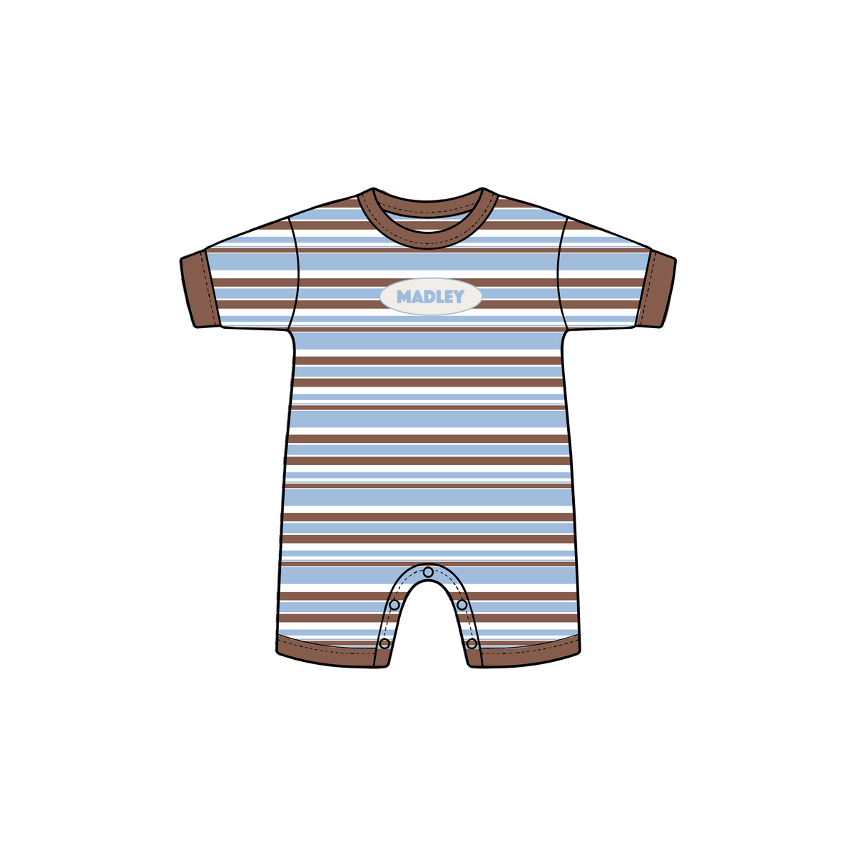 Lawson Playsuit in Blue
